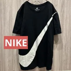 【美品】NIKE ビッグスウォッシュプリントロゴ 半袖Tシャツ 古着 L