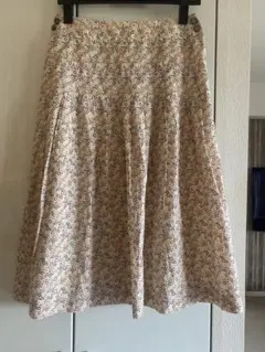 New Yorker スカート　リバティ　コットン　膝丈フレアースカート