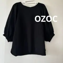 OZOC袖ボリュームスリーブ ブラウス ブラック