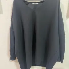 niko and ... ブラック Vネック ニット　トップス　フリーサイズ
