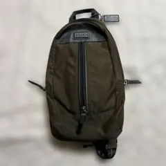 COACH ボディバッグ ダークブラウン
