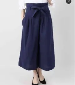 新品　ベイクルーズ　スカーチョ　キュロットパンツ　ネイビー ガウチョパンツ