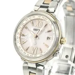 【美品】SEIKO 腕時計　ルキア　セイコーセレクション　コンビカラー　ソーラー