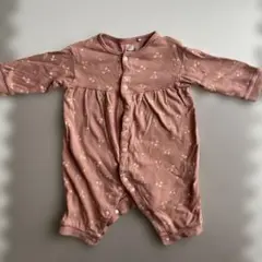 ピンク チェリー柄 ロンパース 70cm