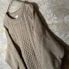 GAP アランニット フィッシャーマンニット S ベージュ セーター