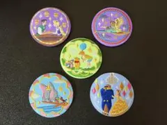 Disney Characters 刺繍缶バッジビスケット