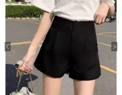 タックハイウエストショートパンツ