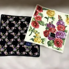 《未使用》シェニール織り　ハンカチ2枚まとめ売り　ボンシェニール　コペンハーゲン