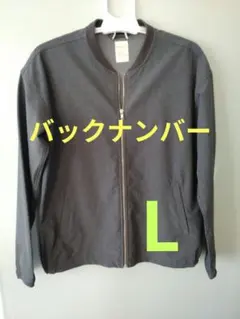 グレー ジップアップ ブルゾン ジャケット
