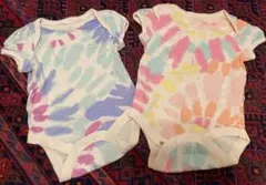 baby gap 3-6M タイダイロンパース2枚セット