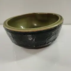 レア 分厚い陶器製 睡蓮鉢 水鉢 盆栽鉢 観葉植物 鉢