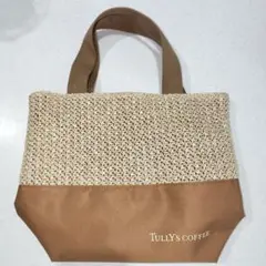TULLY'S COFFEE かごバッグ風 トートバッグ タリーズのサムネイル