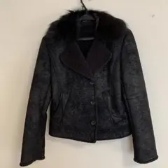 コムサデモード　ファー付き　ボアコート