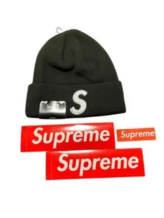 新品 Supreme New Era S Logo Beanie BLACK