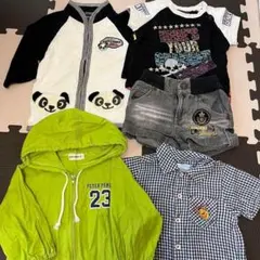 5点　90cm 男の子　パーカー　上着　シャツ　Tシャツ　ズボン　ベビー服