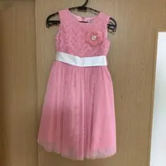 ショパン　ピンクの花柄ドレス110cmのサムネイル