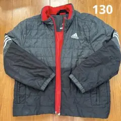 adidas ダウンジャケット グレー/赤　130