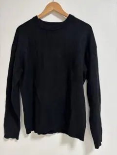 ZARA クルーネックニット ブラック Lサイズ