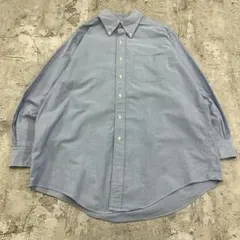 ブルックスブラザーズ　オックスフォード　トップス　長袖シャツ　古着　ブルー　L