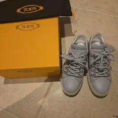TOD'S レザー スニーカー ライトグレーのサムネイル