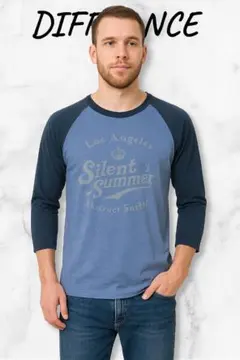 【DIFFERENCE】ラグラン7分袖ロゴTシャツ Silent Summer
