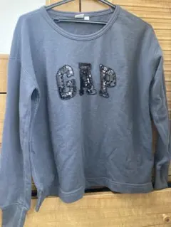 GAP スパンコール付きスウェット グレー
