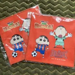 匿名配送 未開封 クレヨンしんちゃん アルビレックス新潟限定タオル 2枚セット