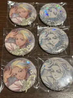 東京リベンジャーズ　 Bouquet 中外　缶バッジ 灰谷竜胆　　　　　6個