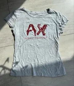 Armani Exchange スパンコールTシャツ グレー
