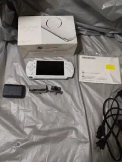 【動作未確認】PSP本体 3000 パールホワイト 本体、カメラ、ワンセグ付属