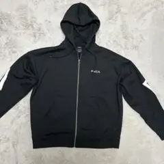 RVCA ブラック フルジップパーカー S