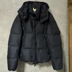 【美品】ナノユニバース 西川ダウン ダウンジャケット 黒 38 西川ダウン(R)」サージショートダウン（ダウンジャケット/コート