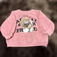 ZARA うさぎプリント トレーナー 12-18ヶ月