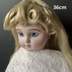 頭囲22.5cm☆フランス製☆人毛 ウィッグ☆ビスクドール ☆試着のみ