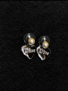 Dior ハート パール ピアス