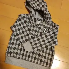 TKサプキッド ダイヤモンドパターン パーカー 100