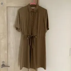 ROPE キャメル シャツワンピース 38のサムネイル