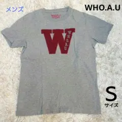 WHO.A.U メンズ半袖TシャツＳサイズグレー