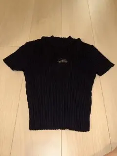 ダーリッチ　半袖 リブニット トップス