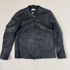 Lui's レザージャケット　ブラック Lui's（ルイス） ブルゾン アウター 「Neucon」GUN FLAP ZIP LEATHER