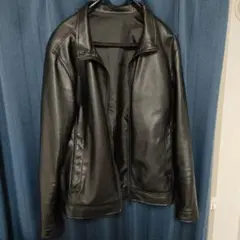ブラックレザーシングルライダースジャケットのサムネイル