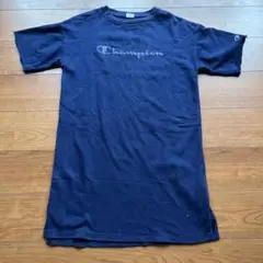 Champion レディースワンピース ネイビー 半袖