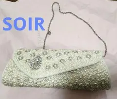 未使用 東京ソワール フォーマル バッグ パール ビーズ パーティ 結婚式