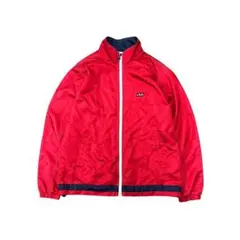 ジャケット　ジップアップ　FILA スポーツ系　レッド　L 古着 8Laのサムネイル