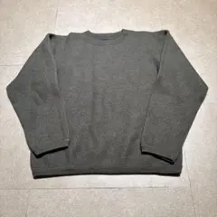 Eddie Bauer セーター ニット カーキ ウール 綿 無地 XS