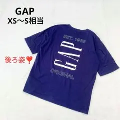 ギャップ GAP ロゴTシャツ 半袖カットソー プリント ネイビー XS～Sのサムネイル