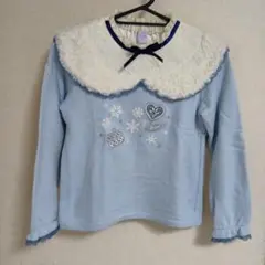 アクシーズファム フリル襟 裏起毛トレーナー