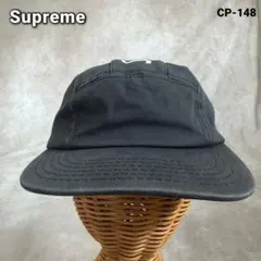 USA古着“SUPREME“TOP Stripe Camp Cap ブラック