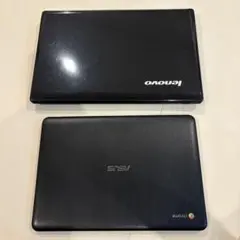 【ジャンク】ノートパソコン 2台セット Lenovo ASUS 本体ジャンク品