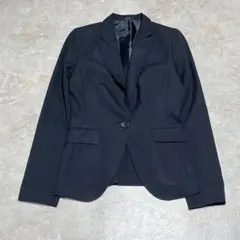 コムサイズム テーラードジャケット M ブラック 背抜き ウール100% 裏地